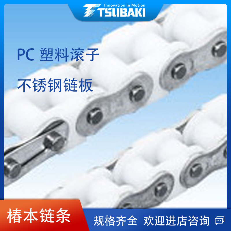 TSUBAKI椿本链条RS60PC-2LA1不锈钢链板+工程塑料滚子-质轻耐磨耗