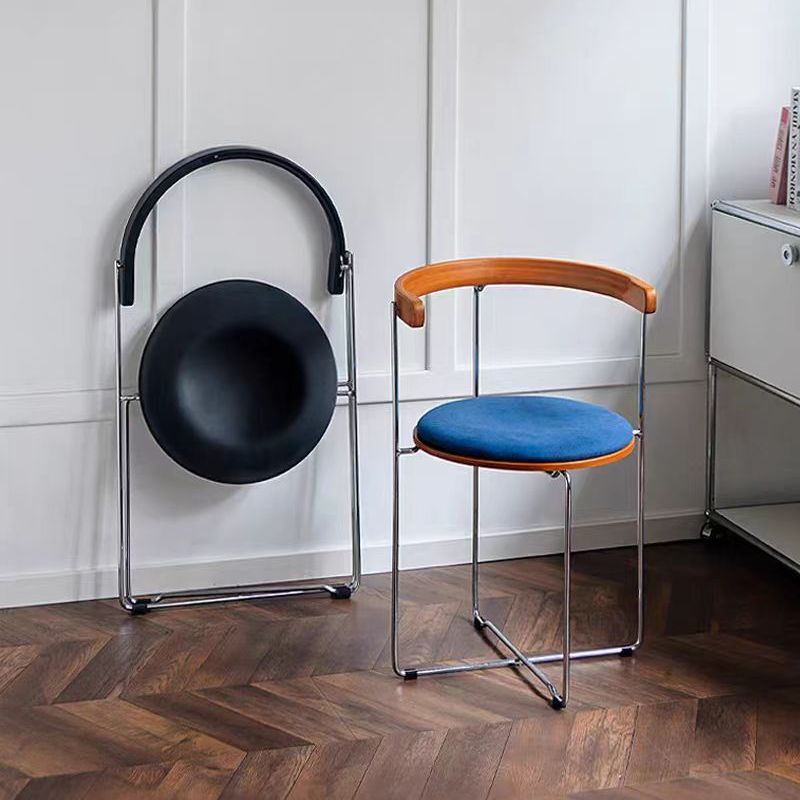 Vintage-Style Folding Chair for Small Apartments, Made of Solid Wood with a Backrest, Retro and Compact, Easy to Store, Leisure Chair with Backrest Vintage-Style Folding Chair for Small Apartments, Made of Solid Wood with a Backrest, Retro and Compact, Easy to Store, Leisure Chair with Backrest