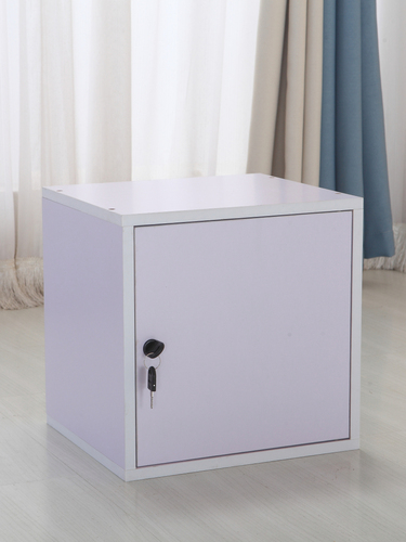 Bookshelf with door, grid cabinet, freely combinable square cabinet, storage cabinet under the stairs, lockable, heavy-duty