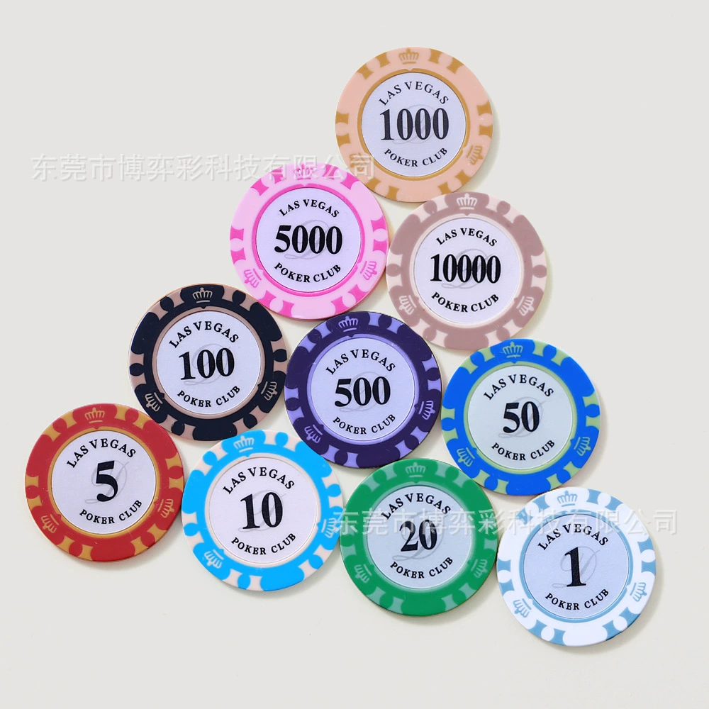 Crown глиняные фишки шахматная комната маджонг фишки Техасский Холдем фишки настольные игры с номинальной стоимостью