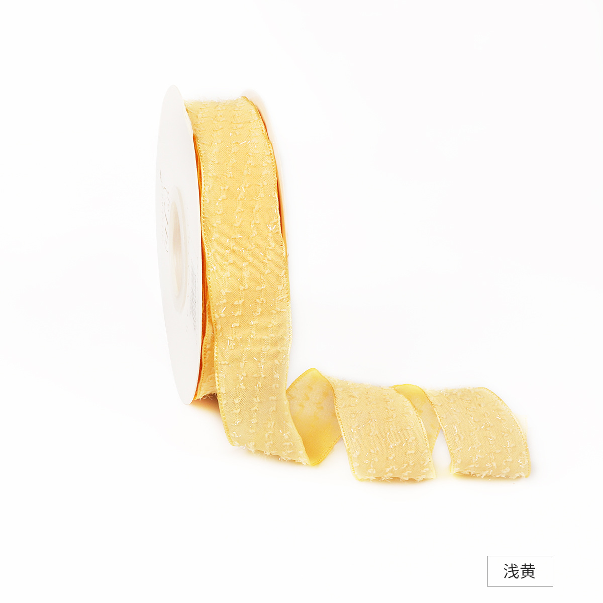 Amarillo claro * 2.5cm * 10 yardas