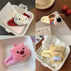 可爱卡通掰掰夹少女心发夹KT猫刘海夹小海狸粉色碎发夹百搭头饰女