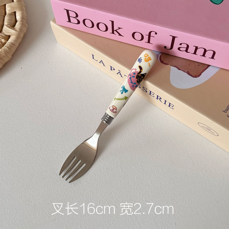 かわいい漫画のセラミックプレート家庭用ラウンドディッシュプレート分割プレートインスタイル朝食プレート一人用食器脂肪低減プレート|undefined