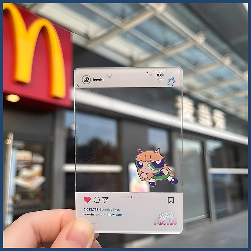 Customized acrylic transparent color cards for cultural and creative products, celebrity and anime fan art, double-sided high-transparency cartoon cards