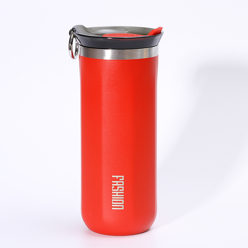 Simple 450mL Acero inoxidable ventosa al aire libre portátil coche taza hombres y mujeres moda taza de café