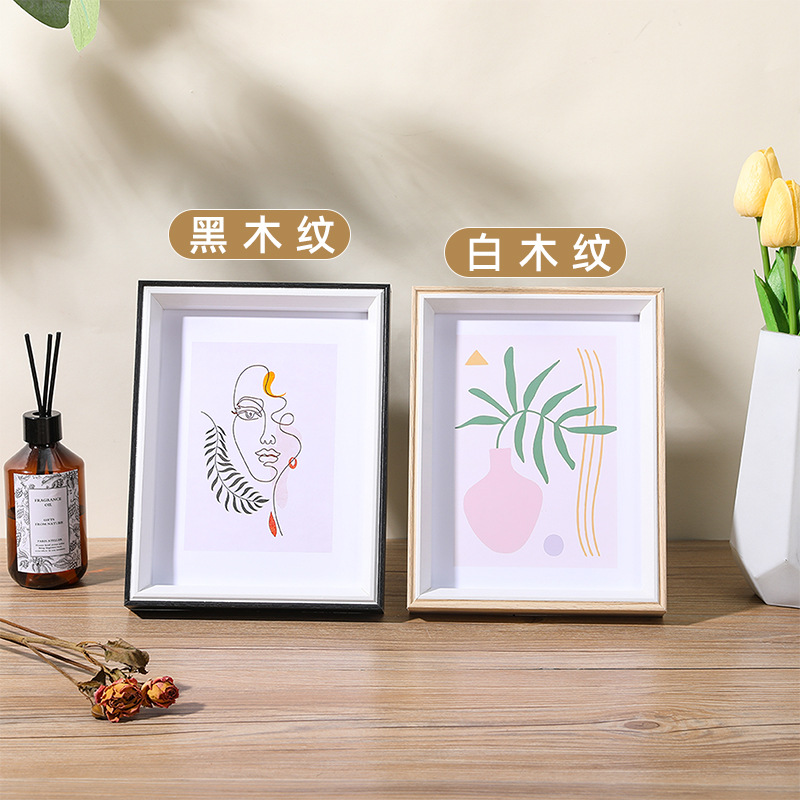 5寸摆台（8.9*12.7cm) / 白木纹