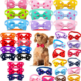 Multicolor Optional Pet Products Accessories Dot Pet Bow Tie Long Term Supply Pet Garbage Bag Leash