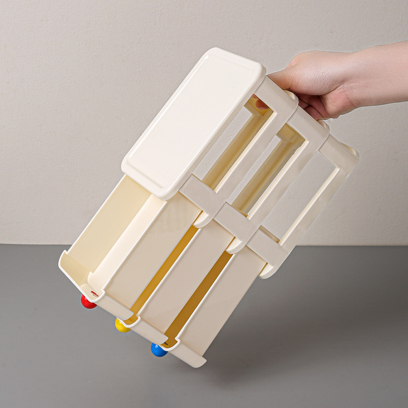 Caja de almacenamiento de escritorio de dopamina, pequeño cajón, escritorio, mini caja de almacenamiento de plástico, joyería para el cabello, caja de acabado