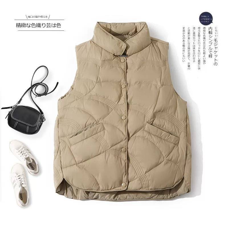 (Cross-border trading), quilted vest with down sleevless, keep warm jacket