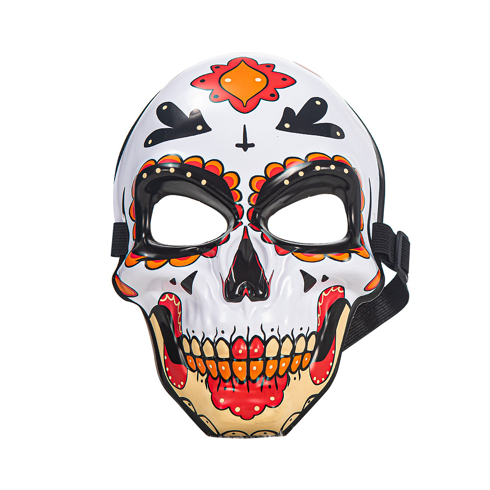 S.A.S. Halloween disfraz mexicano Día de los Muertos rosas guirnaldas máscara de esqueleto colgar accesorios usables gorras image 4