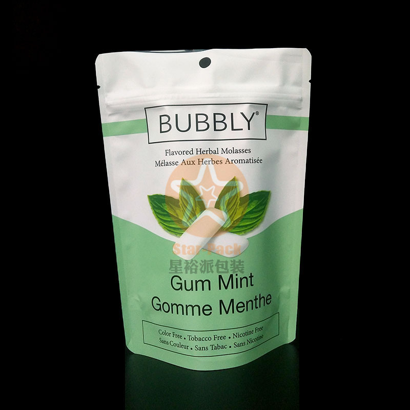 欧美休闲食品口香糖果自封铝箔袋 小批量数码彩印定购食品包装袋