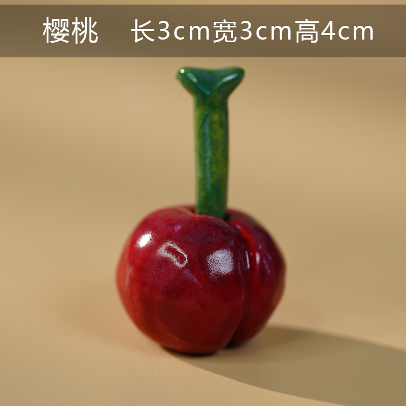 手作りの文化的で創造的な景徳鎮セラミックフルーツ装飾品デスクトップかわいい装飾品屋台小物卸売カスタマイズ|undefined