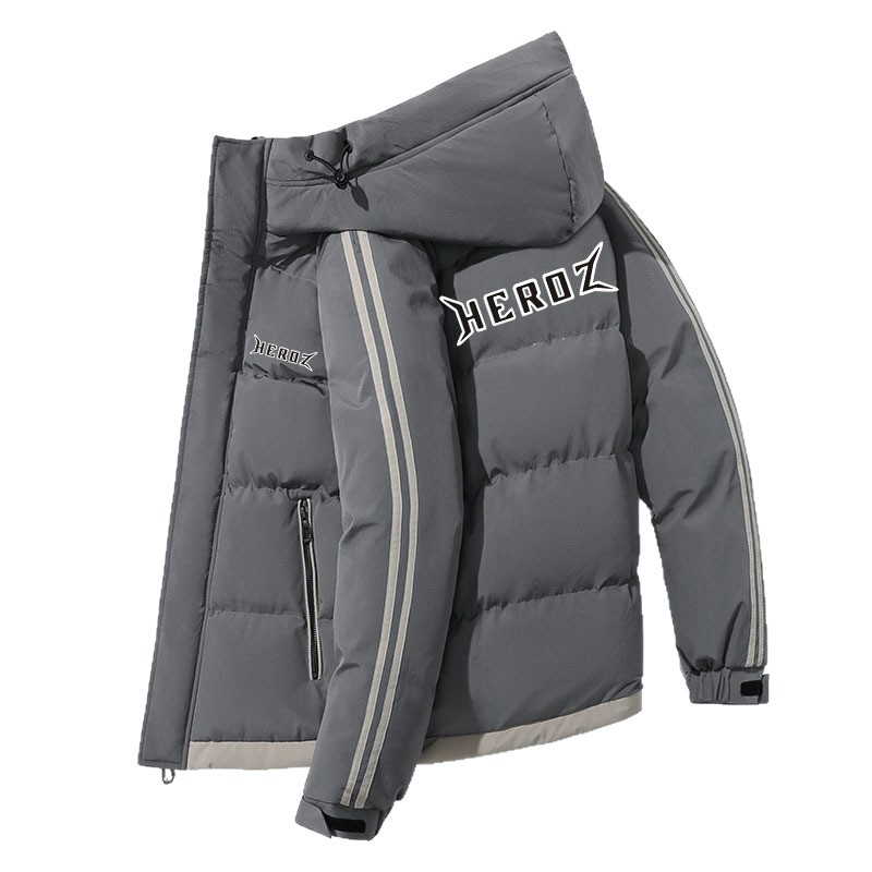 Manteau d'hiver chaud en coton pour homme, épais, à capuche, décontracté, style héros, vêtement de travail, tendance, résistant au froid_voghion.com