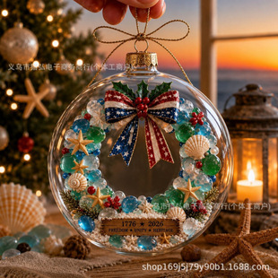�羳USA Christmas Hanging Keepsake�ۇ����x�����L���}�Q�b�Ʒ