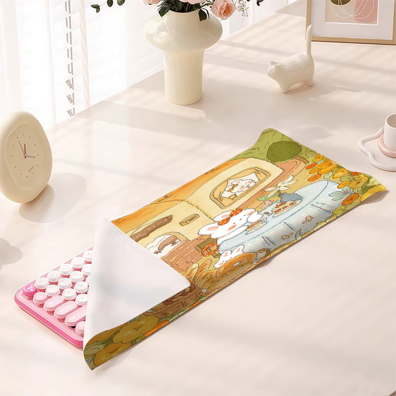 Cute Keyboard Dust Cover Cloth for Mechanical Keyboards, Laptop Dust Cover, Desktop Host Cover Cloth, Full-Key Cover