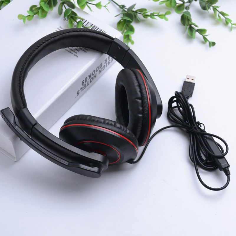 Auriculares con cable USB con control de micrófono Auriculares de alta calidad de sonido Tablet PC Universal image 3