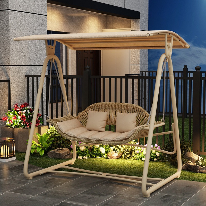 Fábrica directa al aire libre columnas sillas de suspensión villa patio terraza terraza terraza residencial sillón en línea al aire libre