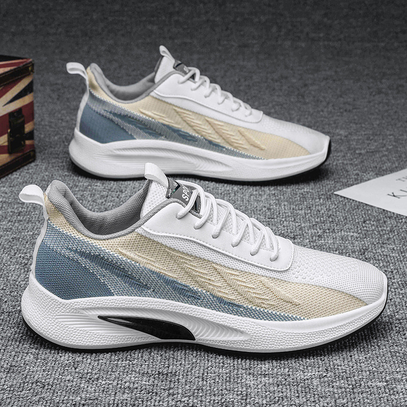 Daifa Spring New Flying Weaving sneaker Men's Running Shoes Korean Casual Non-slip Wear-resistant Breathable Version for Men and Women