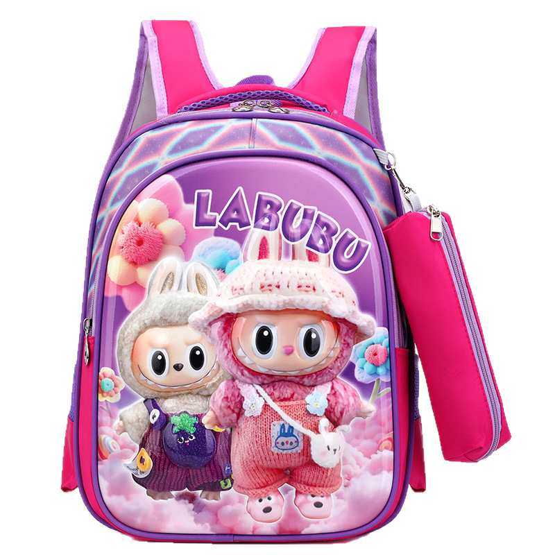 Mochila escolar para niños Rabubu 6-8-12 años Labubu kindergarten mochila escolar 2025 nueva mochila para niñas de gran capacidad