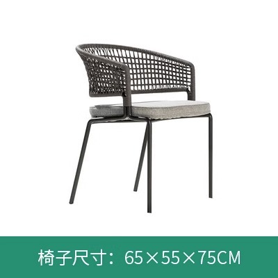 Balcón al aire libre patio jardín comedor silla Silla de ratán al aire libre B & B al aire libre mesa y silla cafetería bar al aire libre