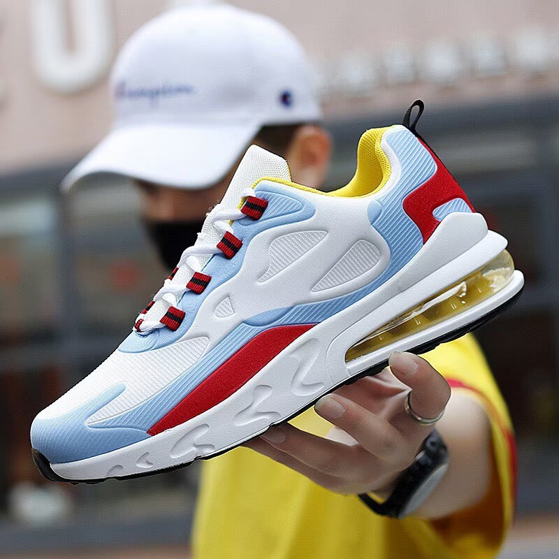 Men's Shoes Summer New Men's Running Shoes Air Cushion Breathable and Comfortable Dad Shoes Color Matching Youth Sports Cross-Border Men