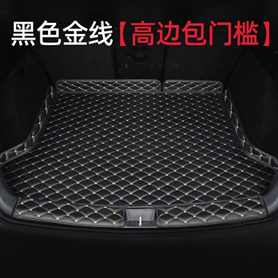 Trunk Mat, New high-edge waterproof trunk - high-sided-threshold-modelblack-with-gold-thread-default-item