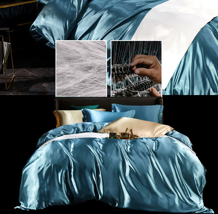 Silk Satin Bedding Set Image 2