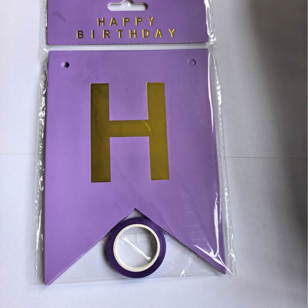 Guirnalda de Cumpleaños con Diseño de Cola de Pez en Dorado, Decoración para Fiestas de Cumpleaños, Banner de Feliz Cumpleaños, Artículos Esenciales para Fiestas de Cumpleaños