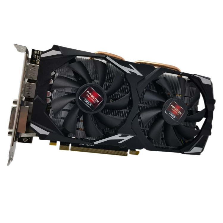 Графическая карта RX580 8ГБ GDDR5, 256‑бит, DVI+HDMI+3×DP, питание 6‑пин (RX580)
