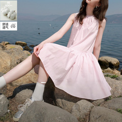 【仙女裙】100棉独醒2025夏季新款纯棉连衣裙背心A字短裙女F