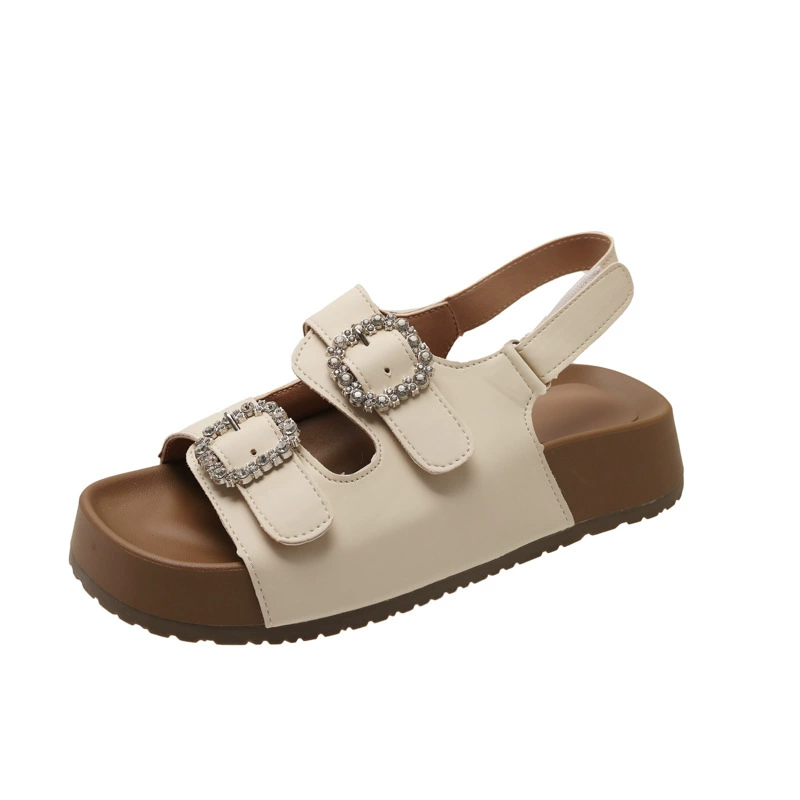 Summer slide platform, slippers, fashionable universal beach footwear for leisure, 2025 years