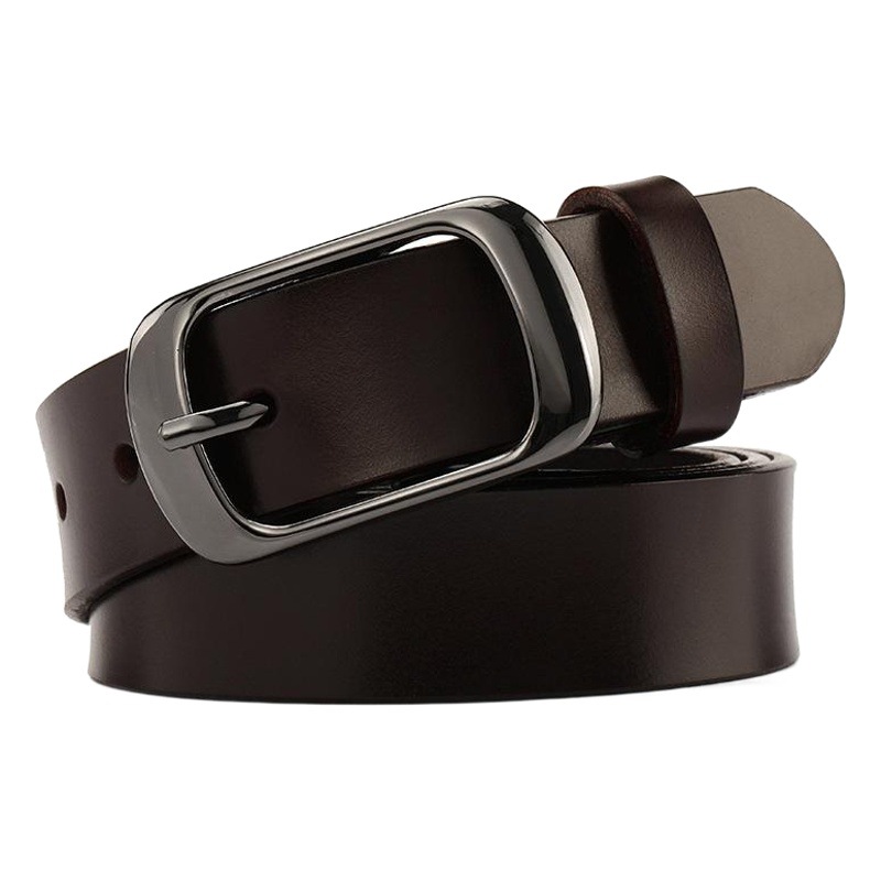 Cinturón de moda de cuero genuino de las mujeres alargado puro cuero de vaca pantalones cinturón de las mujeres simple casual todo-juego más tamaño fábrica al por mayor