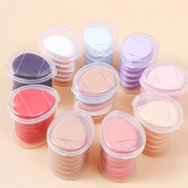 Cojín de aire para dedos al por mayor, soplo de polvo, húmedo y seco, mini corrector de la punta del pulgar, base líquida pequeña, maquillaje con esponja, maquillaje