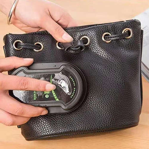 Shoe wax integrated sponge shoe polish shoe brush leather shoe maintenance and brightening artifact shoe polish colorless shoe wax shoe polish brush