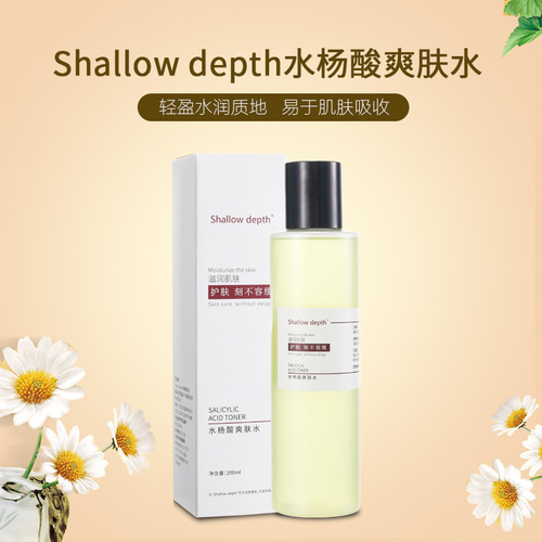 Salicylic Acid Toner for Hydration, Moisturization, Oil Control, Gentle Purification, Blackhead, Whitehead, Acne Treatment, Pore Shrinking Essence