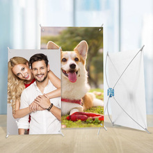 桌面X展架A3海报画面支架A4小型x展示架宣传广告海报制作批发