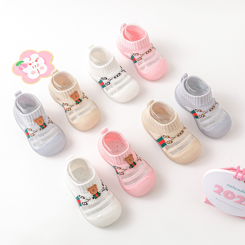 2024 primavera y verano zapatos para niños pequeños con suela suave antideslizante malla transpirable zapatos de piso de verano para niños zapatos de hielo