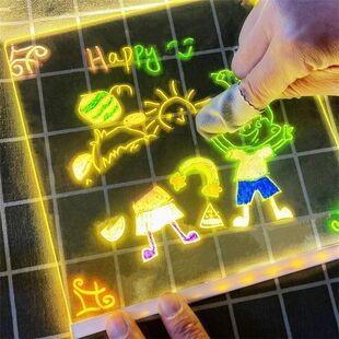 Children's Luminous Drawing Board Children's Luminous Drawing Board Hand-Painted Erasable Children's Luminous Drawing Board with Brush Children's Luminous Drawing Board