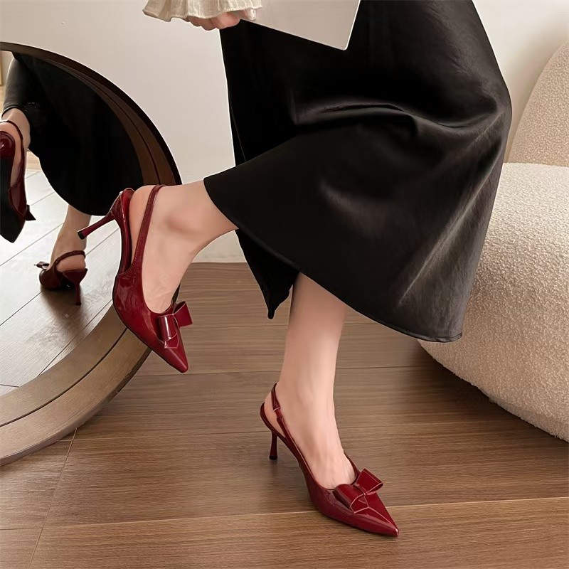 Elegant Pointed Toe Stiletto Mules With Straps For Women_voghion.com