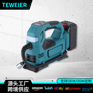 Cross-border multifunctional electric air pump household car electric air pump foreign trade wireless lithium digital display air pump