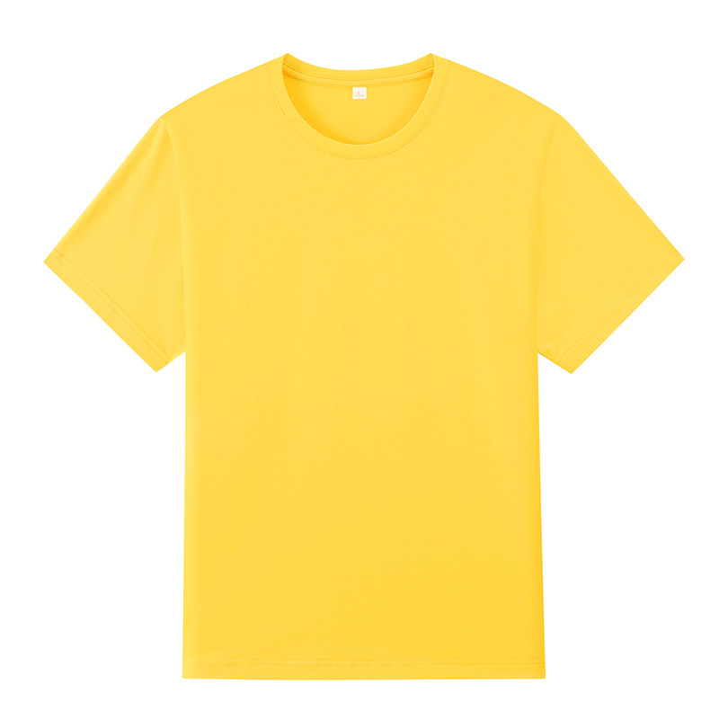 Nuo lana suave transpirable cuello redondo manga corta Camiseta ropa de trabajo Publicidad camisa algodón camiseta personalizada impresión de la insignia