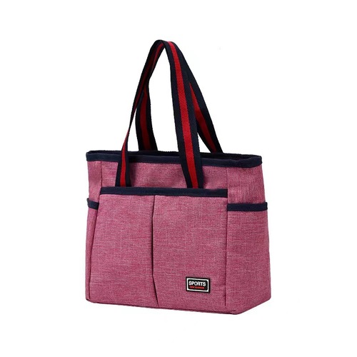 New canvas women's bag handbag casual bag mommy lunch bag solid color retro handbag Baigou manufacturer wholesale