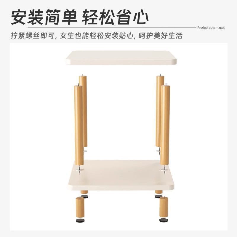 沙发中间小茶几办公室边柜边几轻奢感长方形边桌茶桌方桌桌子|undefined