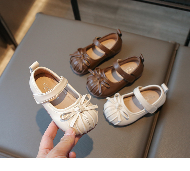 Mocassins en cuir pour filles avec semelle souple princesse_voghion.com