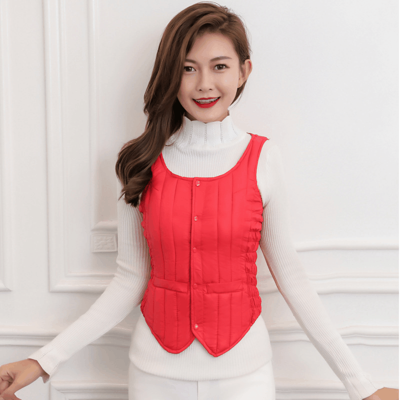 Хлопковая куртка, пуховая Хлопковая женская куртка, тонкая более тонкая хлопковая куртка без рукавов, женский короткий хлопковый жилет