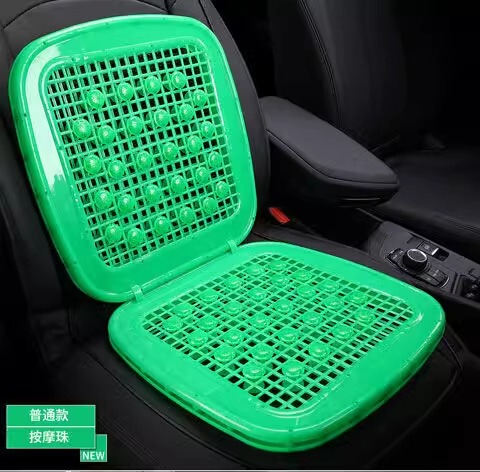 二層プラスチックカーシートクッション夏用一体型シートクッション通気性クールクッションユニバーサル新しい小型車フォークリフト夏用背もたれ|undefined