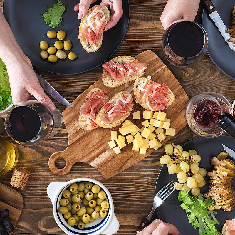 Tabla de cortar de madera creativa colgando tabla de cortar con mango hogar frutas y verduras carne tabla de cortar queso filete