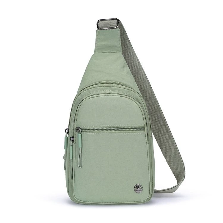 Versatile Nylon Chest Bag Shoulder Bag Crossbody Backpack with Adjustable Strap in Multiple Colors