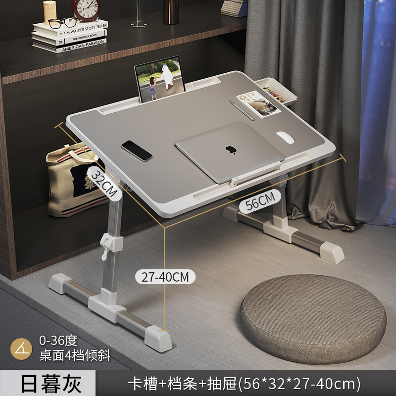 折りたたみテーブル寝室ベッド出窓デスクホーム折りたたみテーブル寮ベッドテーブル怠惰なベッドバルコニー小さな収納|undefined