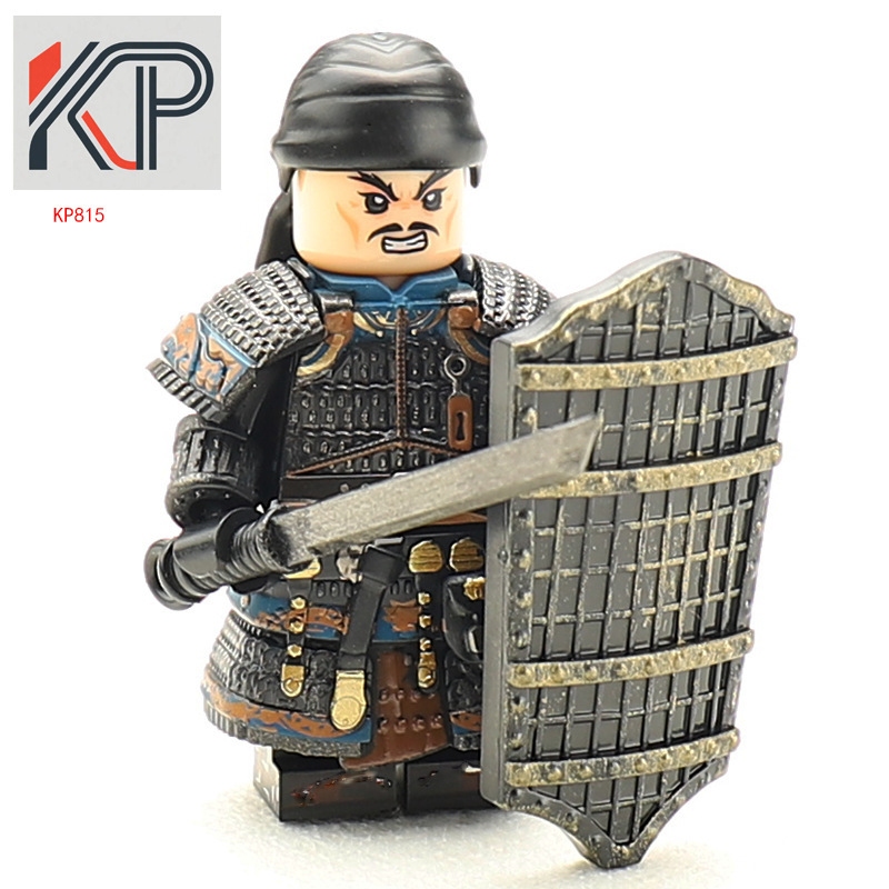 第三方古代军事头巾版陇右军士兵KP813-815积木人仔玩具跨境袋装|undefined